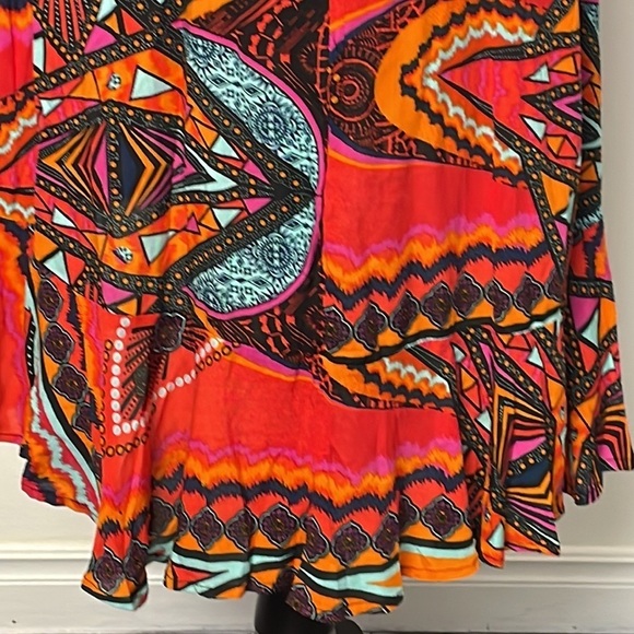 Tangerine & Multi Coloured Maxi Dress - Picture 7 of 12